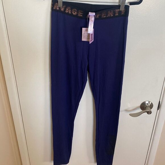NWT- FENTY-The Savage X Jersey Legging high-waisted, Navy- size small - Picture 4 of 13